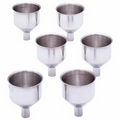 6pc Stainless Steel Flask Funnel Set